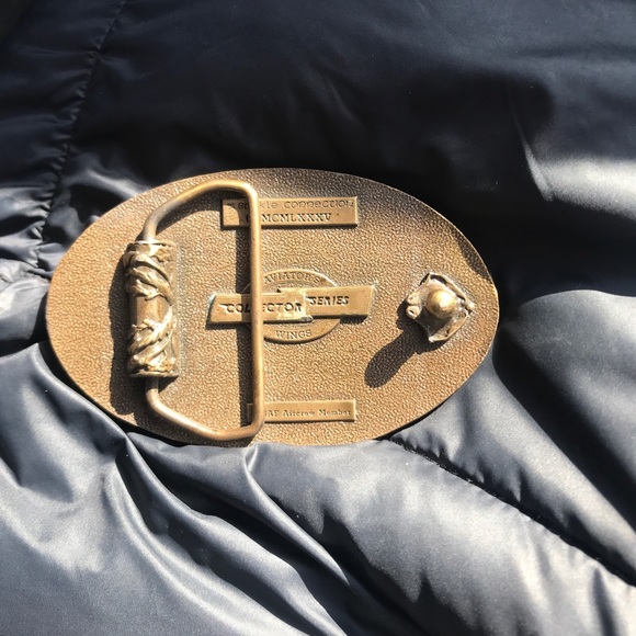 Vintage Aviator's Wings Belt Buckle Collector's Series USAF Aircrew Member Brass - Picture 7 of 9